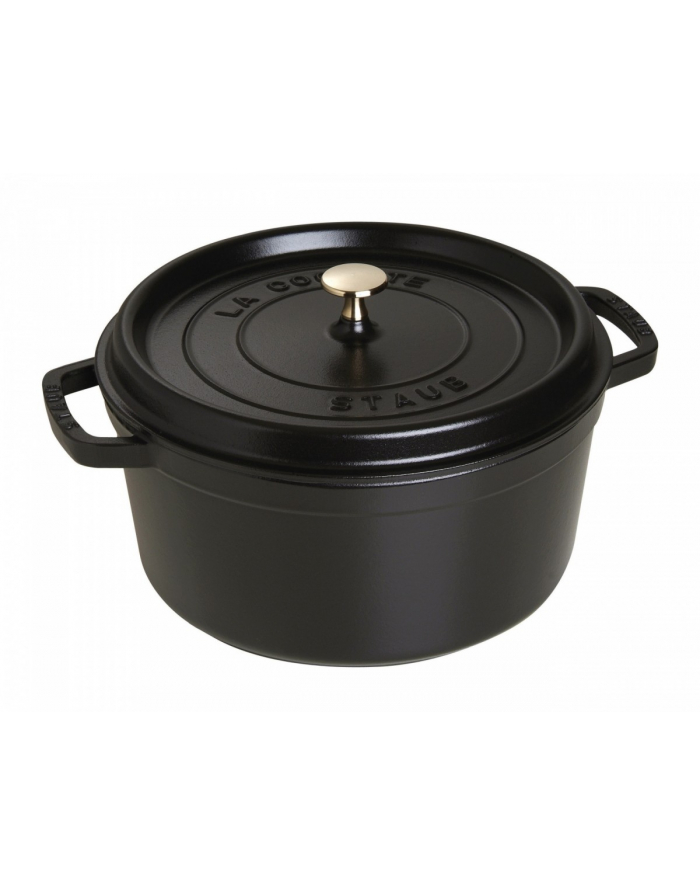 staub Garnek żeliwny okrągły 6.7l La Cocotte, czarny główny