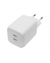 digitus Ładowarka sieciowa, zasilacz GaN 2x USB-C PD 3.0 max. 65W, biała - nr 21