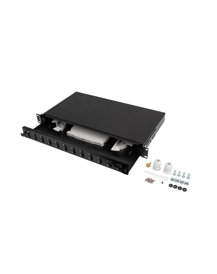 LANBERG Przełącznica światłowodowa 12XSCDX/12XLCQD Rack 19inch główny