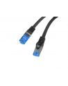 LANBERG Patchcord Kat.6A S/FTP LSZH CCA 0.25m czarny - nr 3