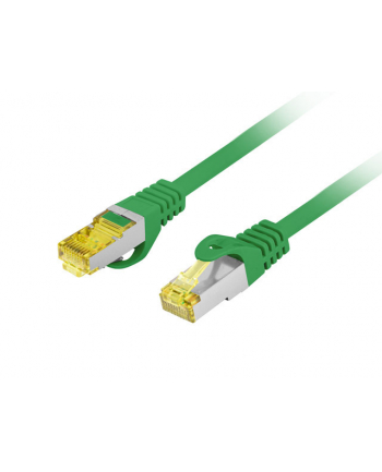 LANBERG Patchcord Kat.6A S/FTP LSZH CU 0.25m zielony