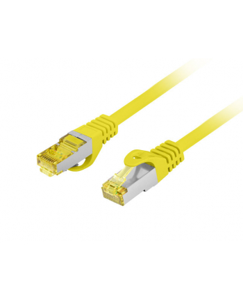 LANBERG Patchcord Kat.6A S/FTP LSZH CU 0.25m żółty