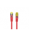 LANBERG Patchcord Kat.6A S/FTP LSZH CU 0.5m czerwony - nr 2