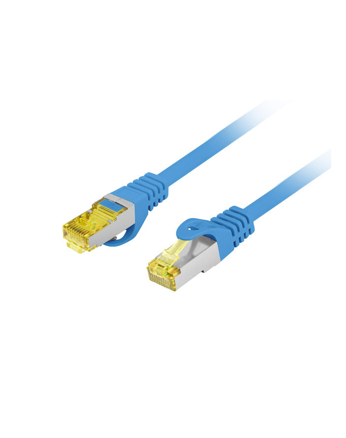 LANBERG Patchcord Kat.6A S/FTP LSZH CU 1m niebieski główny
