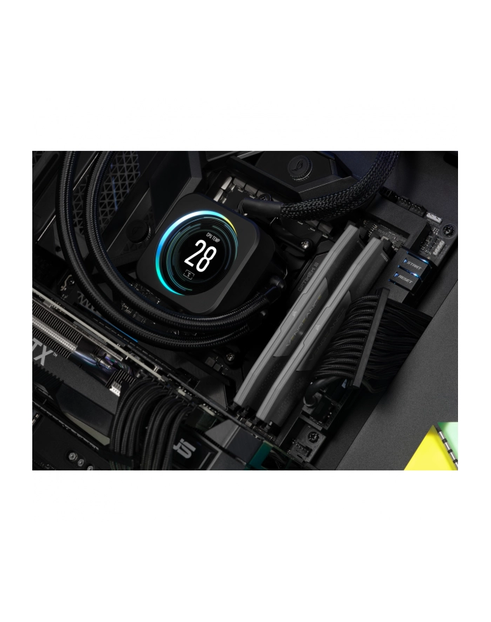 CORSAIR VENGEANCE 4x16GB DIMM DDR5 5600MT/s 64GB Unbuffered 36-36-36-76 Std PMIC XMP 3.0 Grey Heatspreader Black PCB 1.25V główny