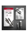 axagon Adapter RVC-HI2MC USB-C -> HDMI 2.0 4K/60Hz Aluminum, 1.8m kabel - nr 5