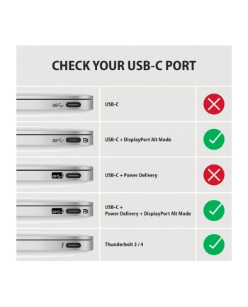 axagon Adapter RVC-HI2M  USB-C -> HDMI 2.0 4K/60Hz Aluminum, 25cm kabel nr 2