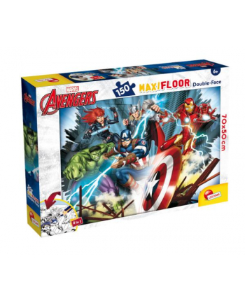 lisciani giochi Puzzle podłogowe dwustronne Maxi Floor 150el Marvel Avengers 100392 LISCIAN