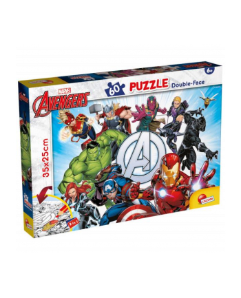 lisciani giochi Puzzle podłogowe dwustronne M-Plus 60el Marvel Avengers 99658 LISCIAN