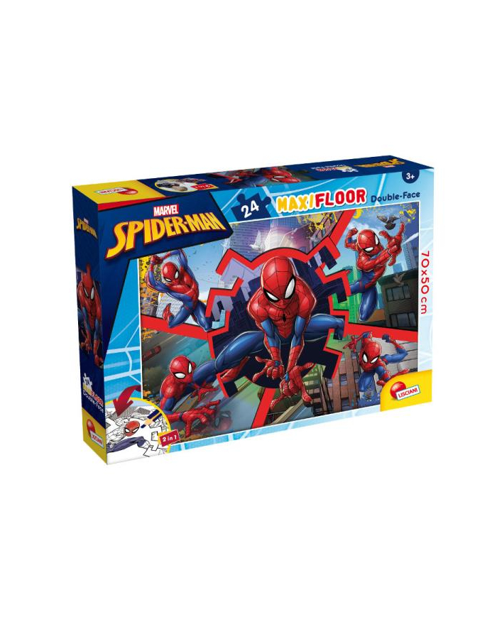 lisciani giochi Puzzle podłogowe dwustronne Maxi Floor 24el Marvel Spiderman 99740 LISCIAN główny