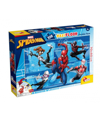 lisciani giochi Puzzle podłogowe dwustronne Maxi Floor 108el Marvel Spiderman 99764 LISCIAN