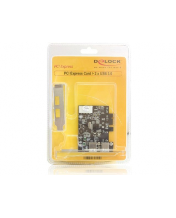 delock Karta PCI-Express->2xUSB 3.0 + Low profile