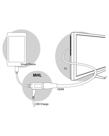 delock Adapter MHL(M)->HDMI(F)+USB Micro(BF)