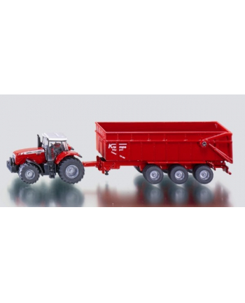 siku Traktor Massey Ferguson z Przyczepą nr 1