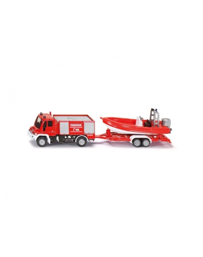 siku Straż  Pożarna Unimog z Łodzią główny