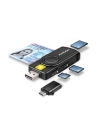axagon CRE-SMP2A Czytnik kart identyfikacyjnych ' SD/microSD/SIM card PocketReader USB - nr 33