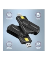 axagon CRE-SMP2A Czytnik kart identyfikacyjnych ' SD/microSD/SIM card PocketReader USB - nr 5