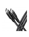 axagon BUCM3-CM30AB Kabel USB-C  USB-C, 3.0m, PD 60W, 3A, ALU, oplot, czarny - nr 24