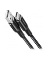 axagon BUCM-AM10AB Kabel USB-C  USB-A, 1.0m USB 2.0, 3A, ALU, oplot Czarny - nr 21