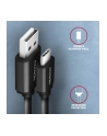 axagon BUCM-AM10TB Kabel Twister USB-C   USB-A, 0,6m, USB 2.0, 2.4A, ALU, PVC Czarny - nr 5