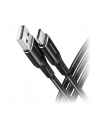 axagon BUCM-AM20AB Kabel USB-C - USB-A, 2m, USB 2.0, 3A, ALU, oplot, Czarny - nr 18