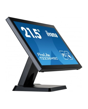 Monitor dotykowy Iiyama 21.5'' T2236MSC-B3 POJ.10pkt. HDMI,DP,VGA, USB3.0, Głośniki 2x2W / (towar w magazynie, natychmiastowa wysyłka) nr 2