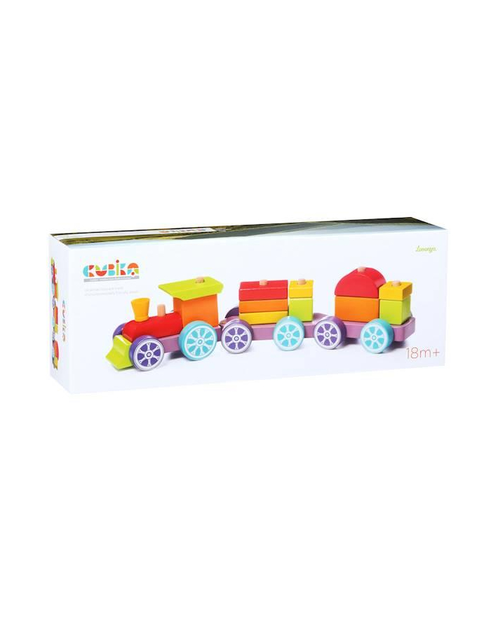 maksik Tęczowy pociąg expresowy drewniany LP-3 12923 Cubika główny