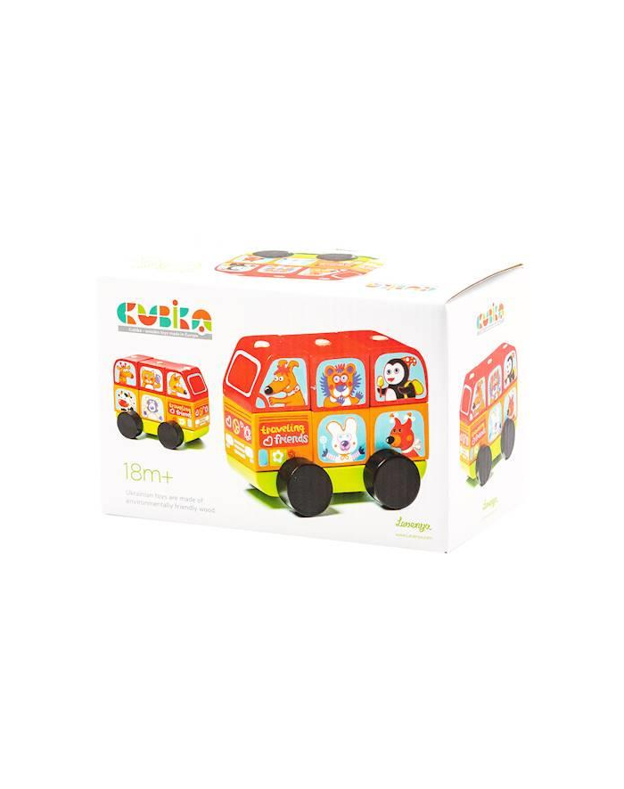 maksik Mini-bus drewniany Szczęśliwe zwierzątka LM-10 13197 Cubika główny