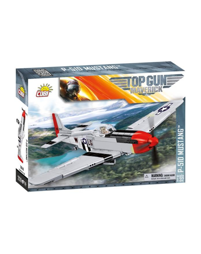 COBI 5846 TOP GUN MAVERICK North American P-51D Mustang 350 klocków główny