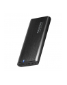 axagon EEM2-SB2 Obudowa zewnętrzna aluminiowa bezśrubowa USB-C 3.2 Gen 2 - M.2 NVMe / SATA SSD 30-80mm ALU pudełko czarne + USB-A - USB-C redukcja - nr 30