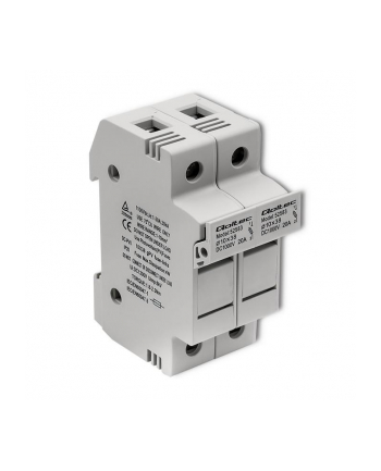 qoltec Podstawa bezpiecznikowa + bezpiecznik DC | 2P | 1000V | 20A |    10x38 | solar