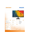 philips Monitor 23,8 cali 24B1U5301H IPS HDMI DP USB-C Pivot Kamera Głośniki - nr 8