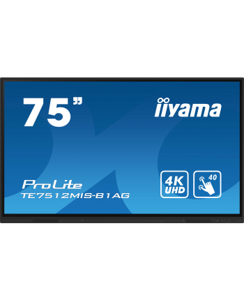 iiyama Monitor interaktywny 75 cali TE7512MIS-B1AG INFRARED,40pkt,IPS,4K,7H,WiFi
