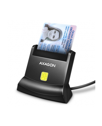 axagon CRE-SM4N Czytnik kart identyfikacyjnych USB, 1,3m kabel