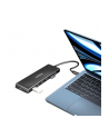 axagon HUE-F7C Hub 7-portowy USB-C 3.2 Gen 1 ALU FLAT micro USB, 30cm USB-C kabel - nr 20