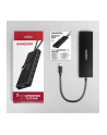 axagon HUE-F7C Hub 7-portowy USB-C 3.2 Gen 1 ALU FLAT micro USB, 30cm USB-C kabel - nr 30
