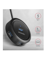 axagon HUE-P1AL Hub 4-portowy USB 3.2 Gen 1 ROUND, micro USB, 1.2m USB-A kabel - nr 12