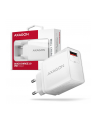 axagon ACU-QC19W Ładowarka sieciowa QC 19W, 1x port USB-A, QC3.AFC/FCP/SMART, Biała - nr 3