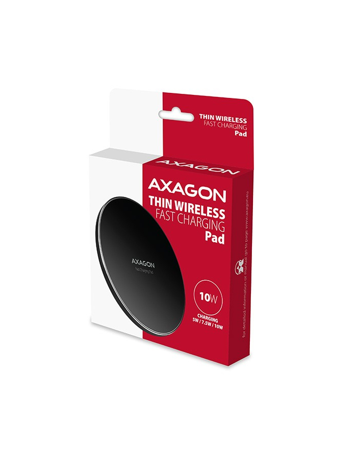 axagon WDC-P10T CienkabezprzewodowapodkładkaszybkiegoładowaniaQI5/7.5/10W,microUSB główny