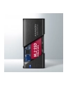 axagon EEM2-SB2 Obudowa zewnętrzna aluminiowa bezśrubowa USB-C 3.2 Gen 2 - M.2 NVMe / SATA SSD 30-80mm ALU pudełko czarne + USB-A - USB-C redukcja - nr 27