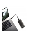 axagon EEM2-SB2 Obudowa zewnętrzna aluminiowa bezśrubowa USB-C 3.2 Gen 2 - M.2 NVMe / SATA SSD 30-80mm ALU pudełko czarne + USB-A - USB-C redukcja - nr 45