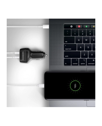 axagon PWC-PQ38 Ładowarka samochodowa PD ' QUICK 38W, 2x port (USB-A + USB-C), PD3.0/QC3.0/AFC/FCP/Apple nr 2