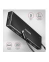 axagon HUE-F7C Hub 7-portowy USB-C 3.2 Gen 1 ALU FLAT micro USB, 30cm USB-C kabel - nr 3