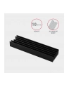 axagon CLR-M2L10 Chłodnica aluminiowa pasywna do dysku M.2 SSD, ALU korpus, silikonowe silikonowe podkładki termiczne, wysokość 10mm - nr 7