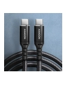 axagon Kabel BUCM-CM30AB USB-C USB-C 2.0, 3m, PD 60W, 3A, ALU, oplot, Czarny - nr 21