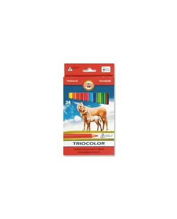 Kredki 24 kolory Triocolor 9mm 3144 KOH-I-NOOR nr 1