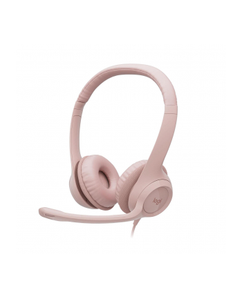 logitech Zestaw słuchawkowy H390 Rose               981-001281