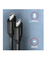 axagon Kabel BUCM-CM10TB Twister USB-C   USB-C, 0,6m, USB 2.0, 2.4A, ALU, PVC Czarny - nr 5