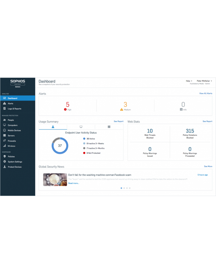SOPHOS Central Intercept X Advanced for Server - 25-49 SERVERS - 36 MOS - RENEWAL główny