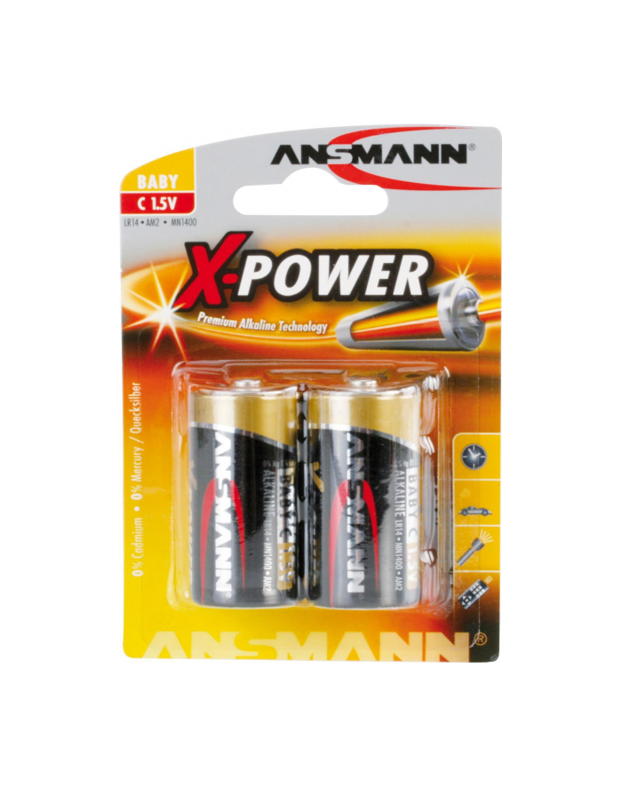 Bateria X-Power alkaliczna 2xC (LR14) główny